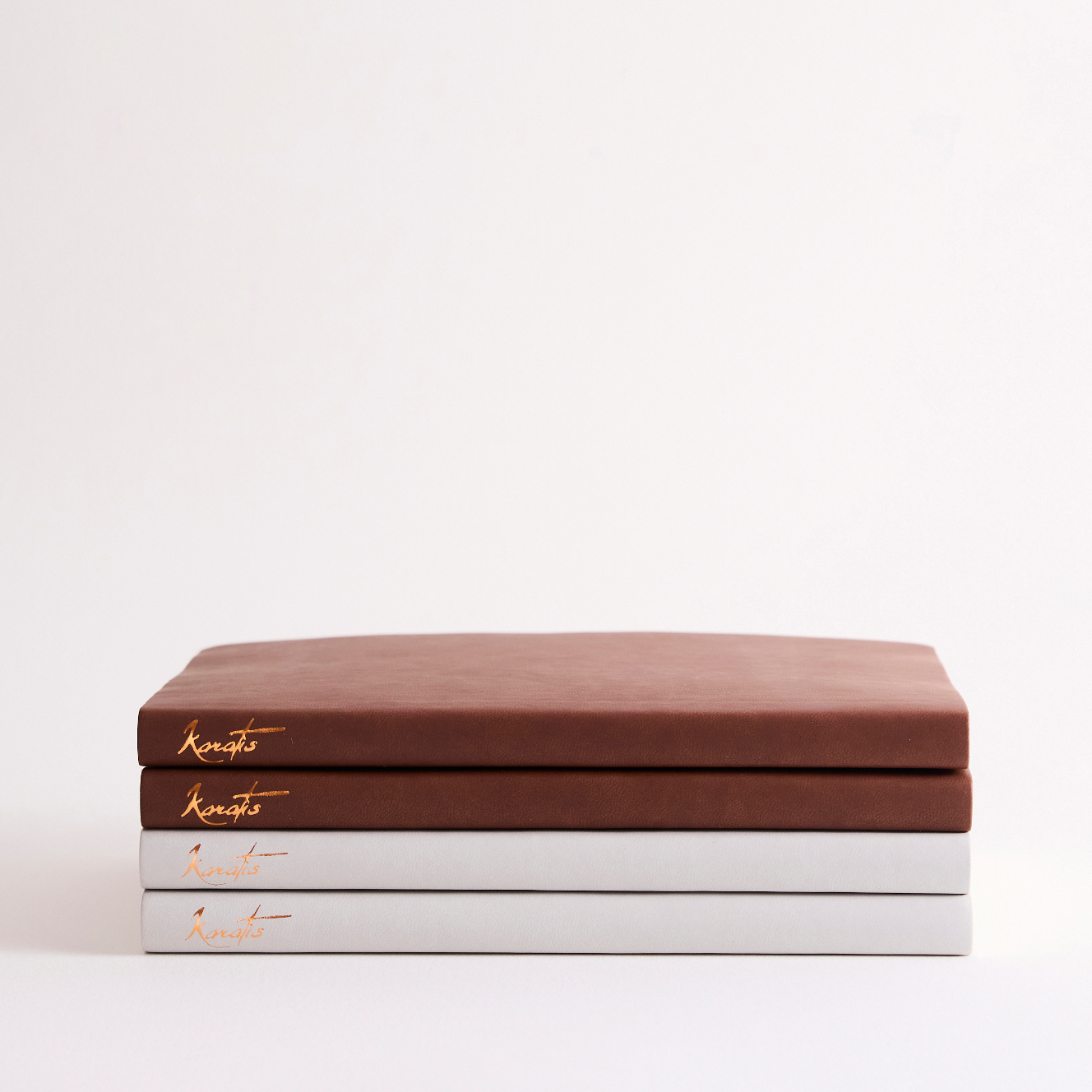 Karatis - Notizbuch Tomoe River Papier - Veganes Leder - A5 - Golden Brown