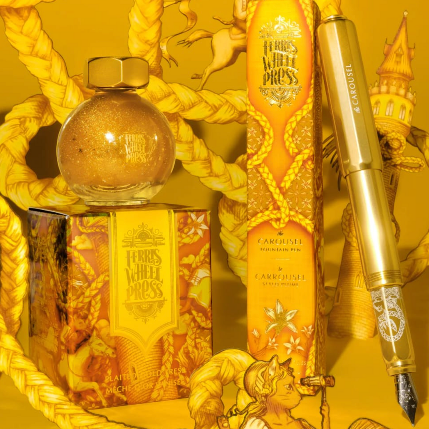 Ferris Wheel Press - Ferritale Plaited Gold Tress - 20 ml