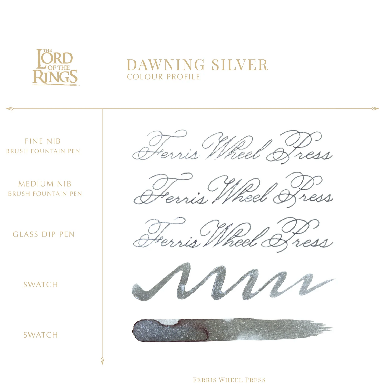 Ferris Wheel Press - Warner Brothers -The Lord of the Rings - Dawning Silver - 28 ml
