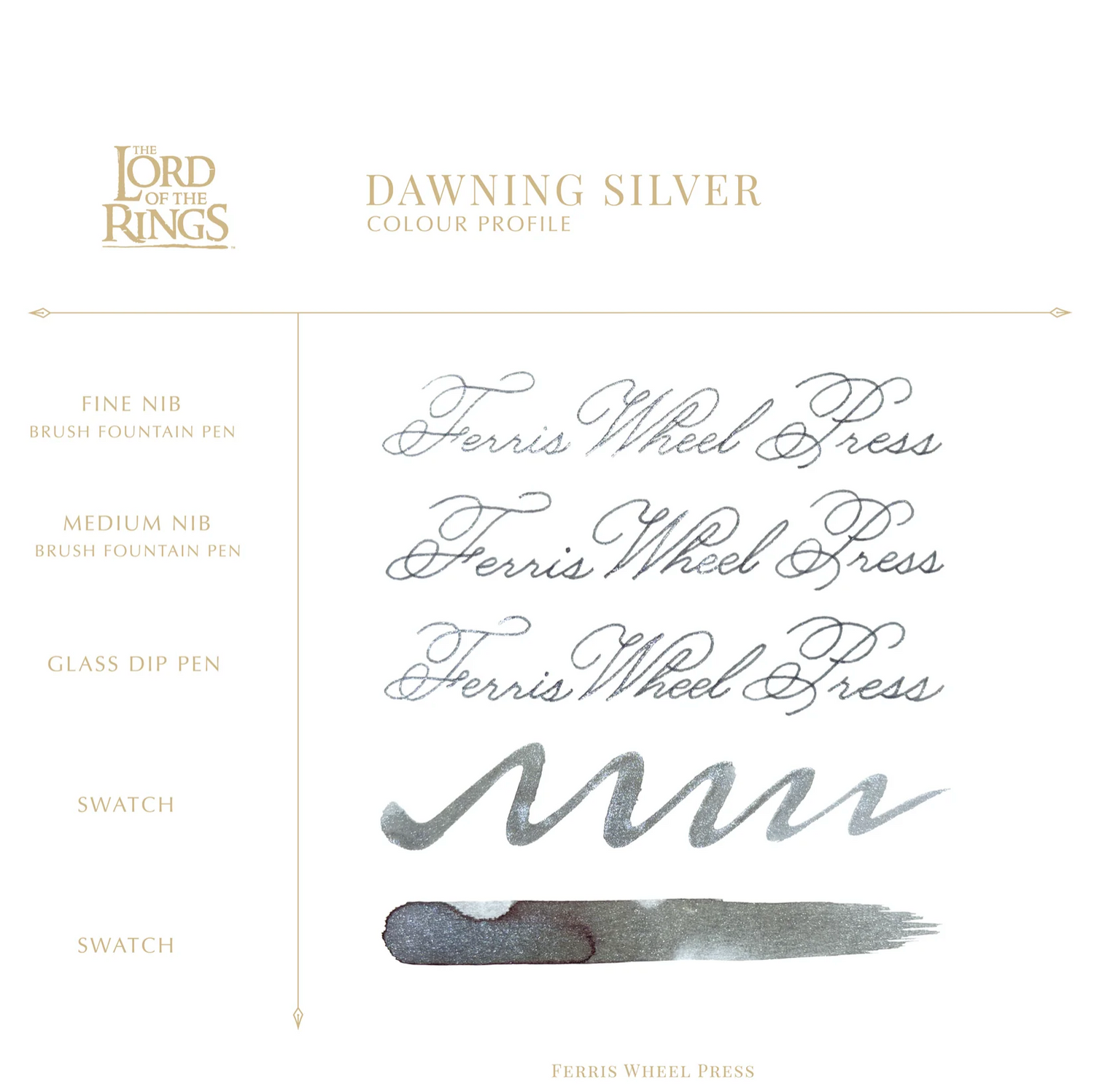 Ferris Wheel Press - Warner Brothers -The Lord of the Rings - Dawning Silver - 10 ml