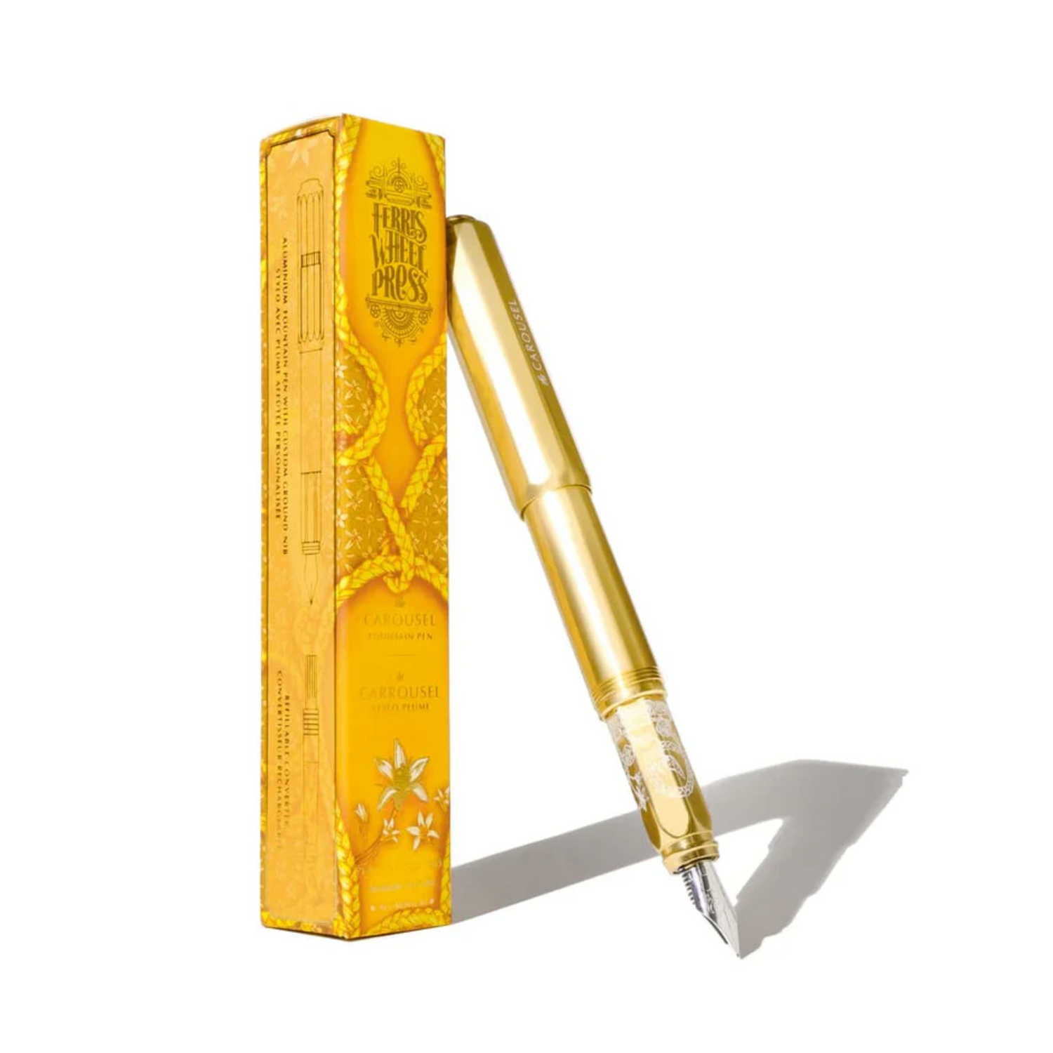Ferris Wheel Press - Füllfederhalter Carousel Pen - Plaited Gold Tress - Medium