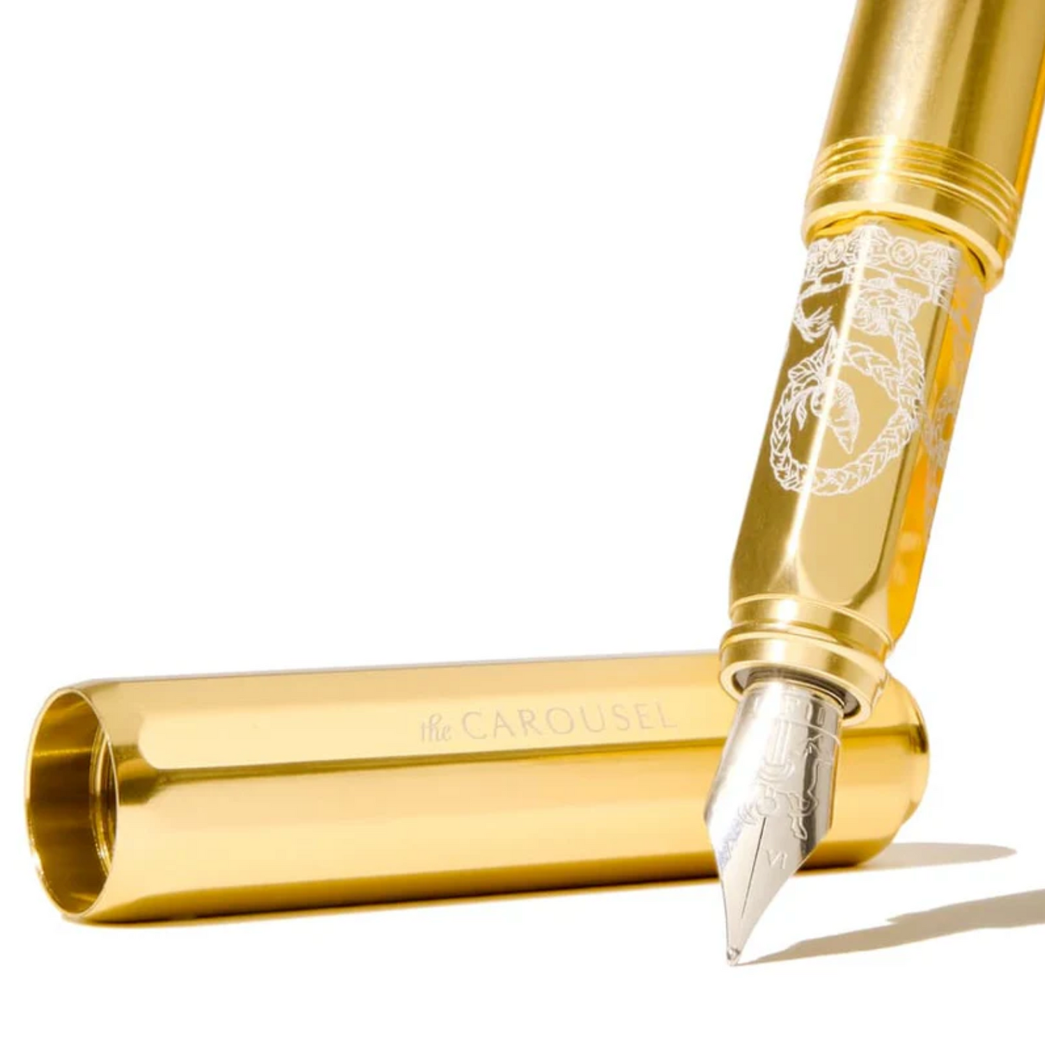 Ferris Wheel Press - Füllfederhalter Carousel Pen - Plaited Gold Tress - Medium
