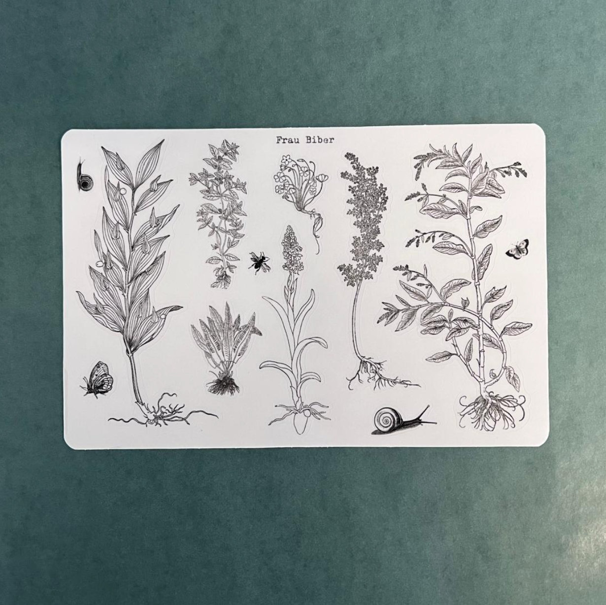 Biber Stickersheet - Sommerwiese
