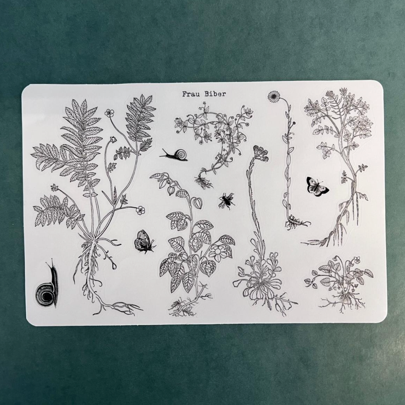 Biber Stickersheet - Sommerwiese