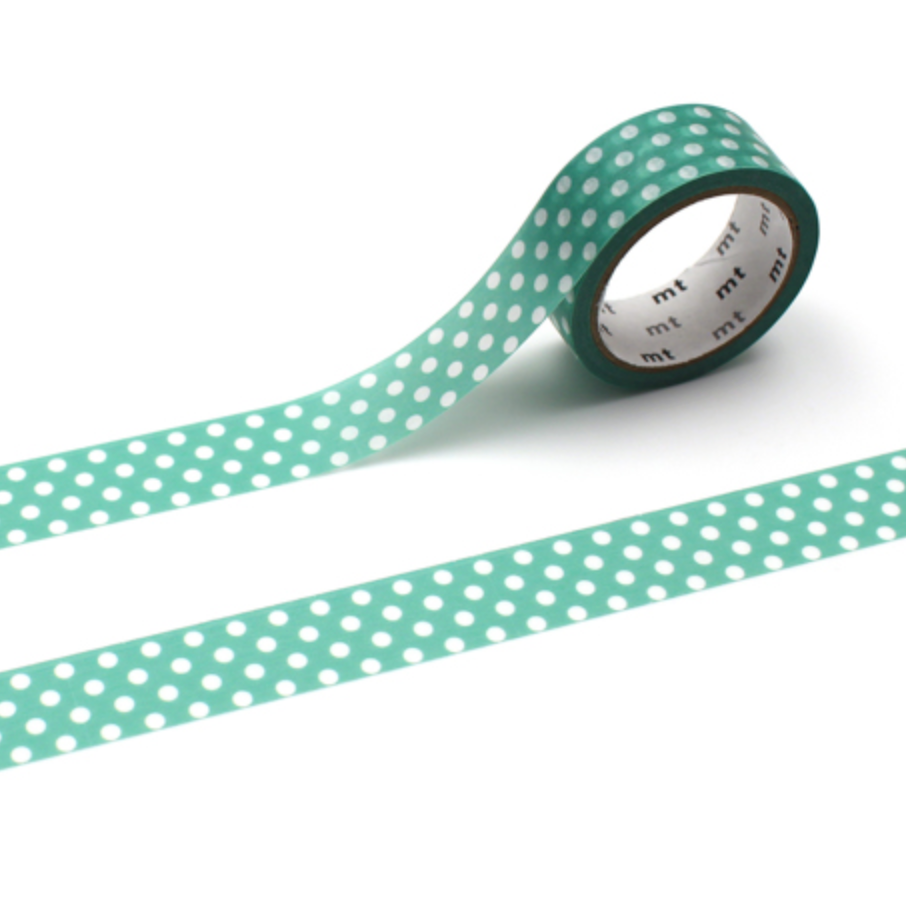 MT Tape - Washitape - dot emerald green