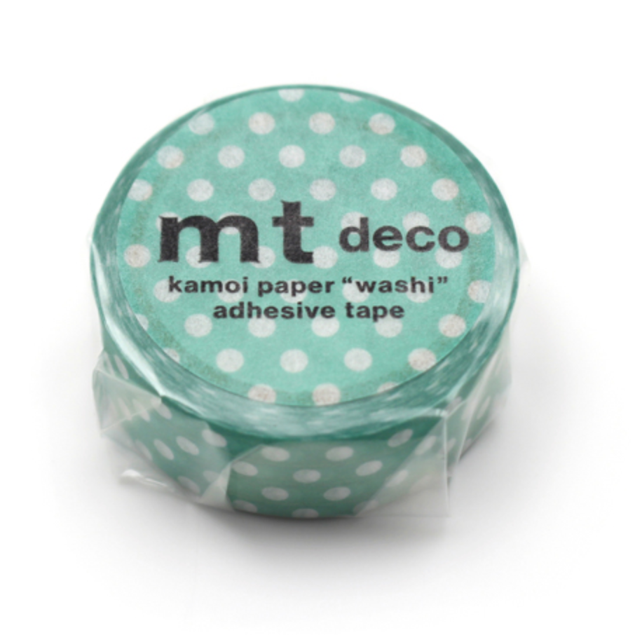 MT Tape - Washitape - dot emerald green