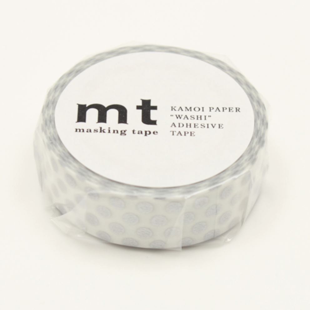 MT Tape - Washitape - dot silver