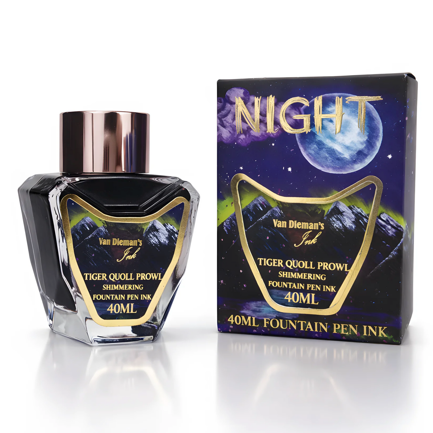 Van Diemans Ink - Night - Tiger Quoll Prowl Shimmering - 40 ml