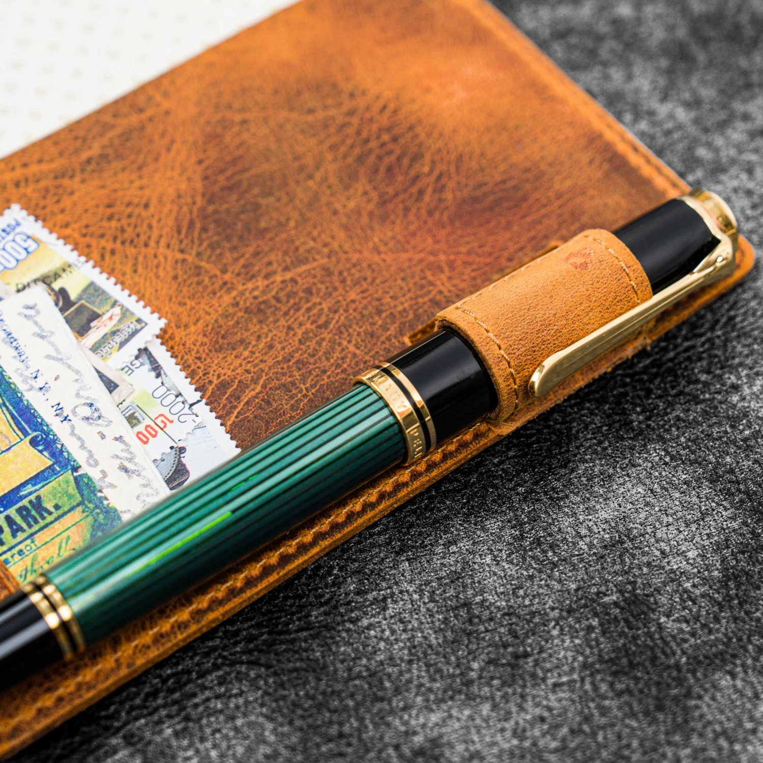 Galen Leather - Leather Slim Hobonichi Weeks Planner Cover - Crazy Horse Brown