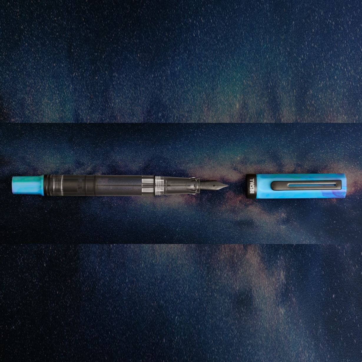TWSBI - ECO Cosmos Blue with Onyx Fountain Pen - EF/F/M