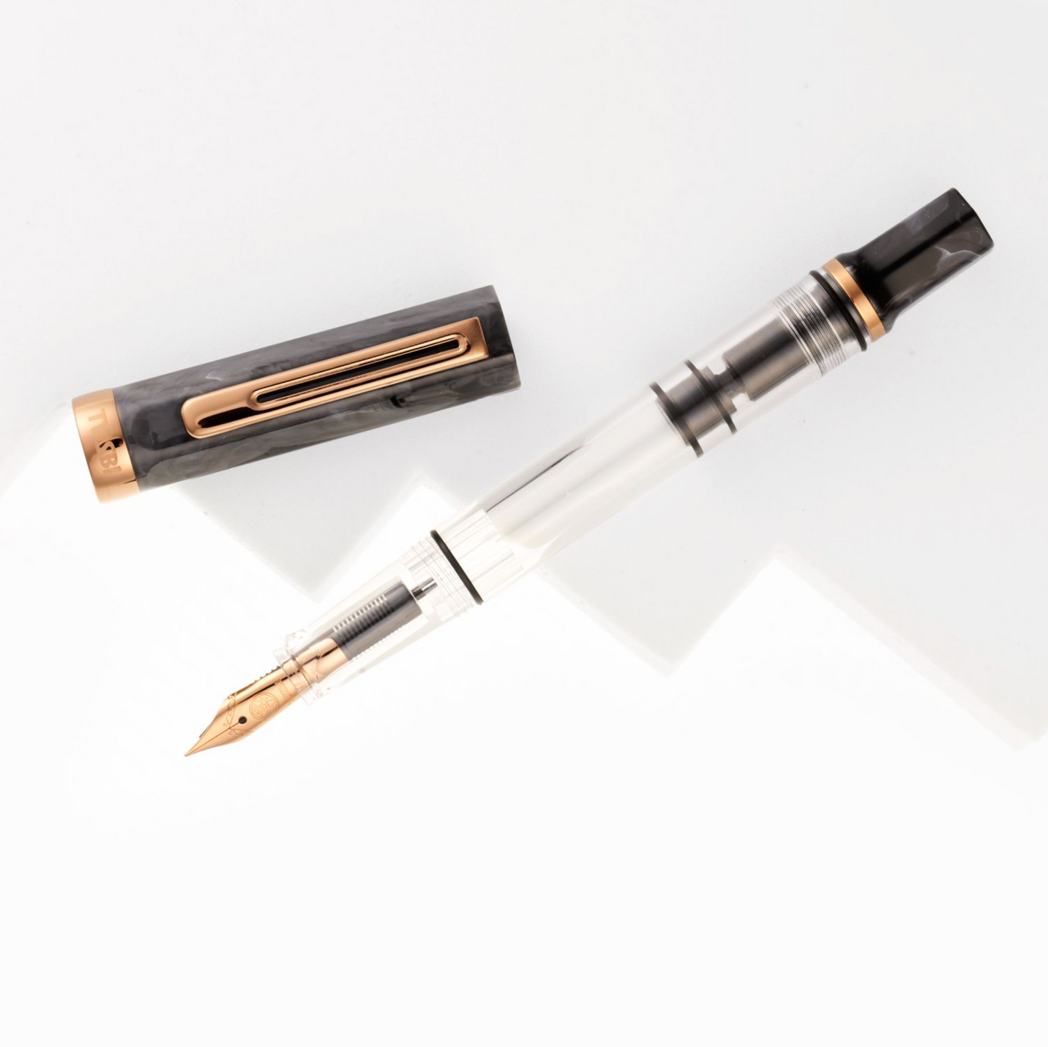 TWSBI - ECO Black Marbel with Bronze - EF/F/M/1.1