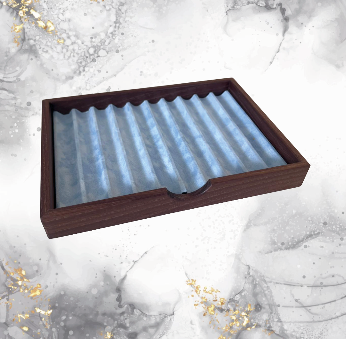 PenNini - Exclusiver Holz Pen Tray - Amerikanischer Nussbaum (dunkel)