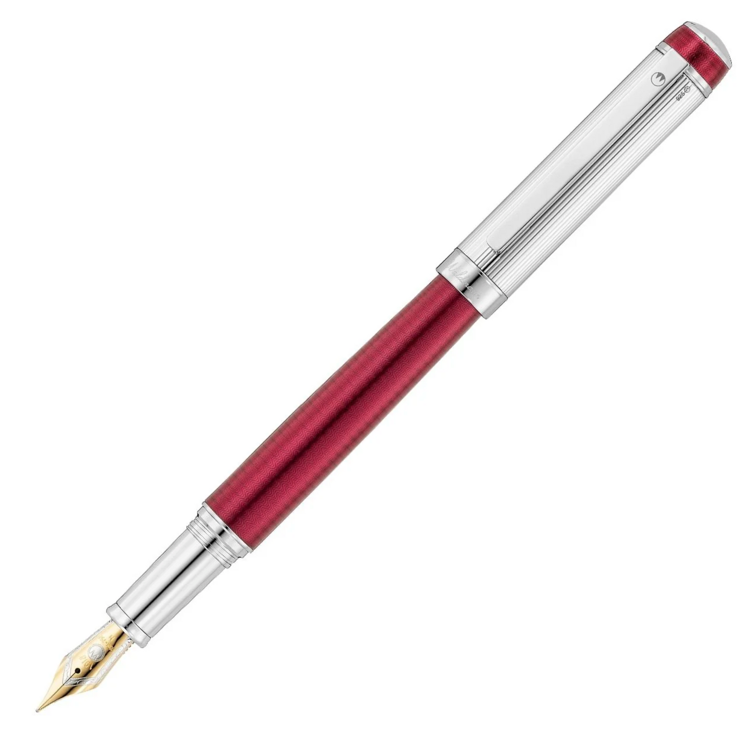 Waldmann - Grandeur Füllfederhalter - 18K Goldfeder - Burgundrot