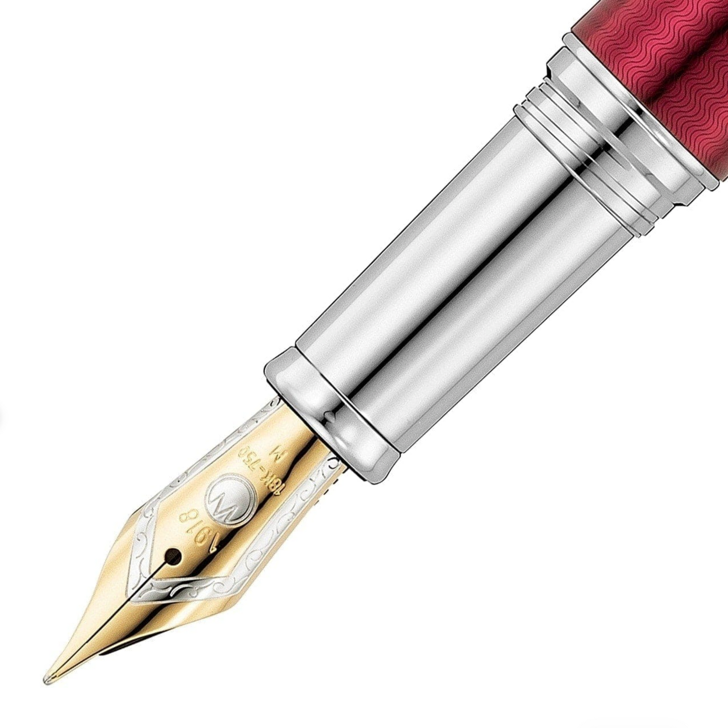 Waldmann - Grandeur Füllfederhalter - 18K Goldfeder - Burgundrot