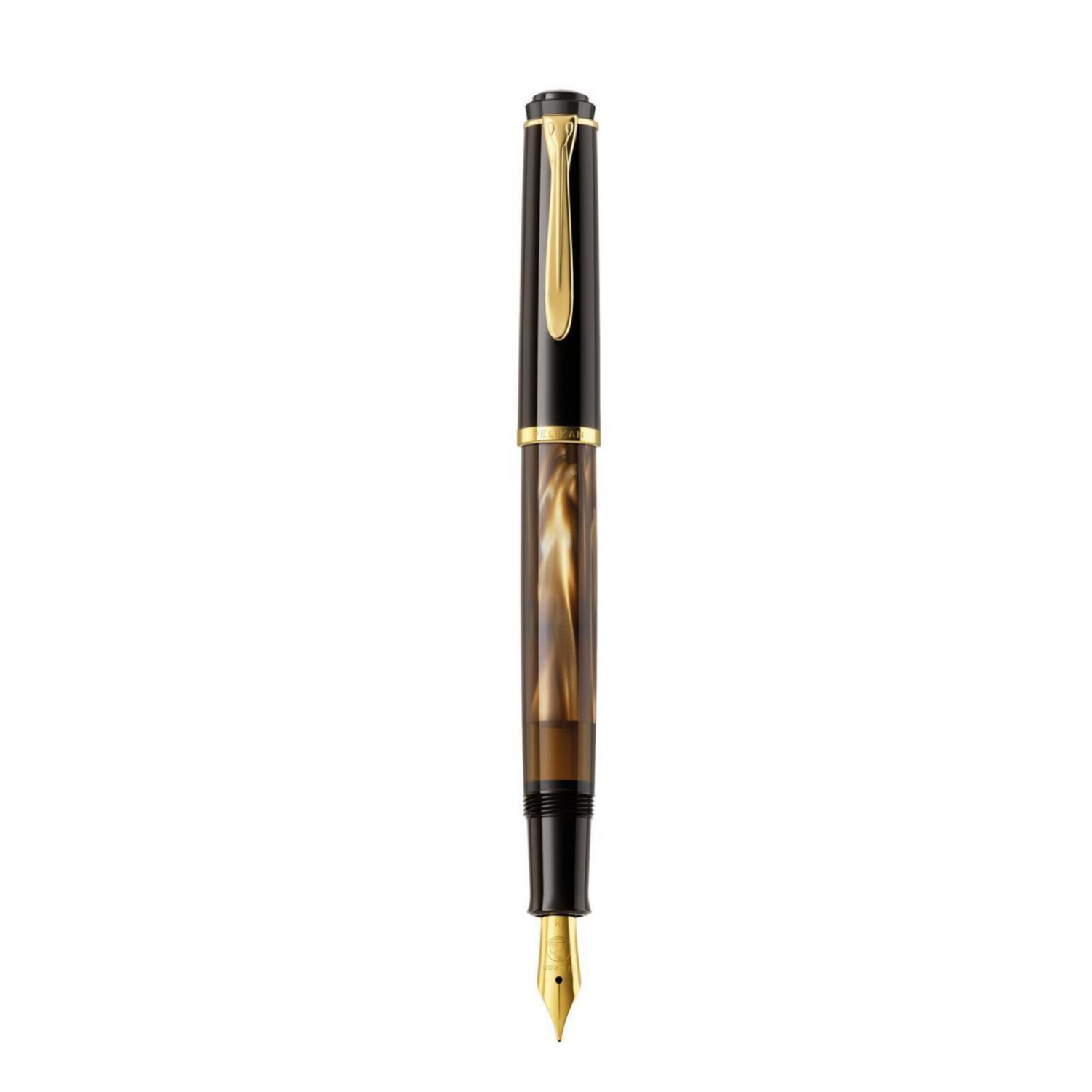 Pelikan - Classic M200 Füllfederhalter Braun marmoriert - F