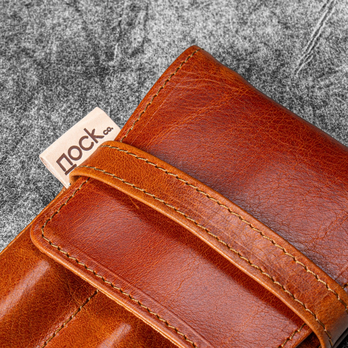 Galen Leather - Legacy Collection Galen X Nock Co Leather Lookout Pen Case - Deep Cognac