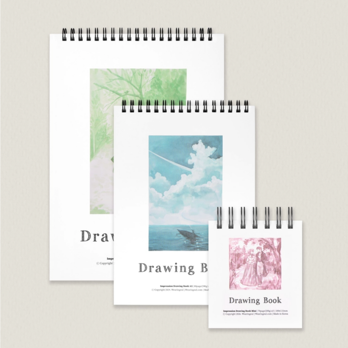 Wearingeul - Impression Drawing Book A5 - 80 Seiten