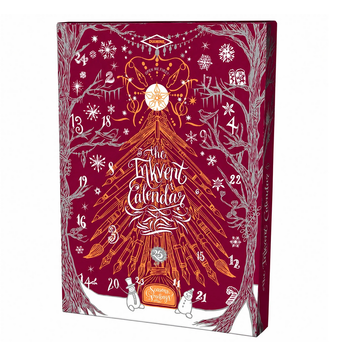 Diamine Winter Inkvent Calendar 2026 Burgundy Edition
