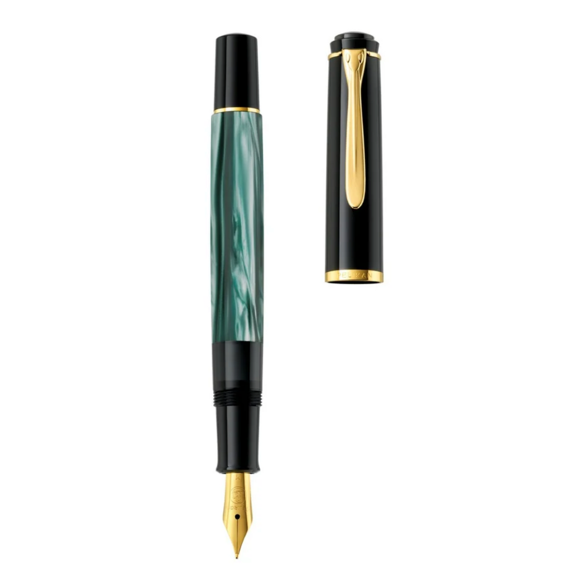 Pelikan - Classic M200 Füllfederhalter - Grün-Marmoriert