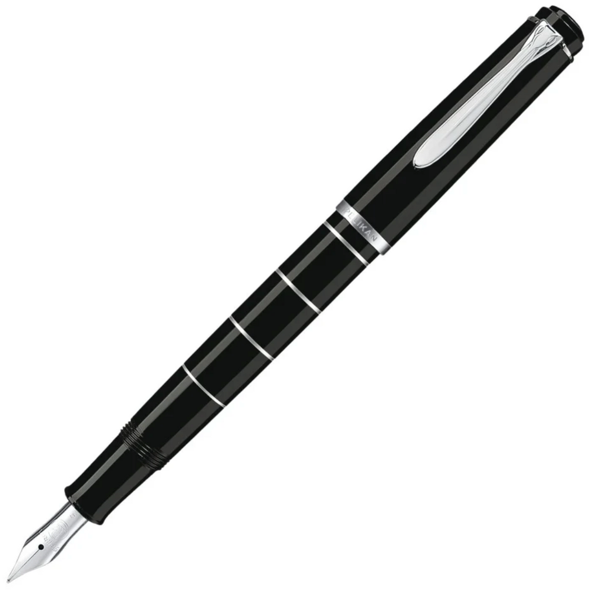 Pelikan - Classic 215 Füllfederhalter - Schwarz-Ringe