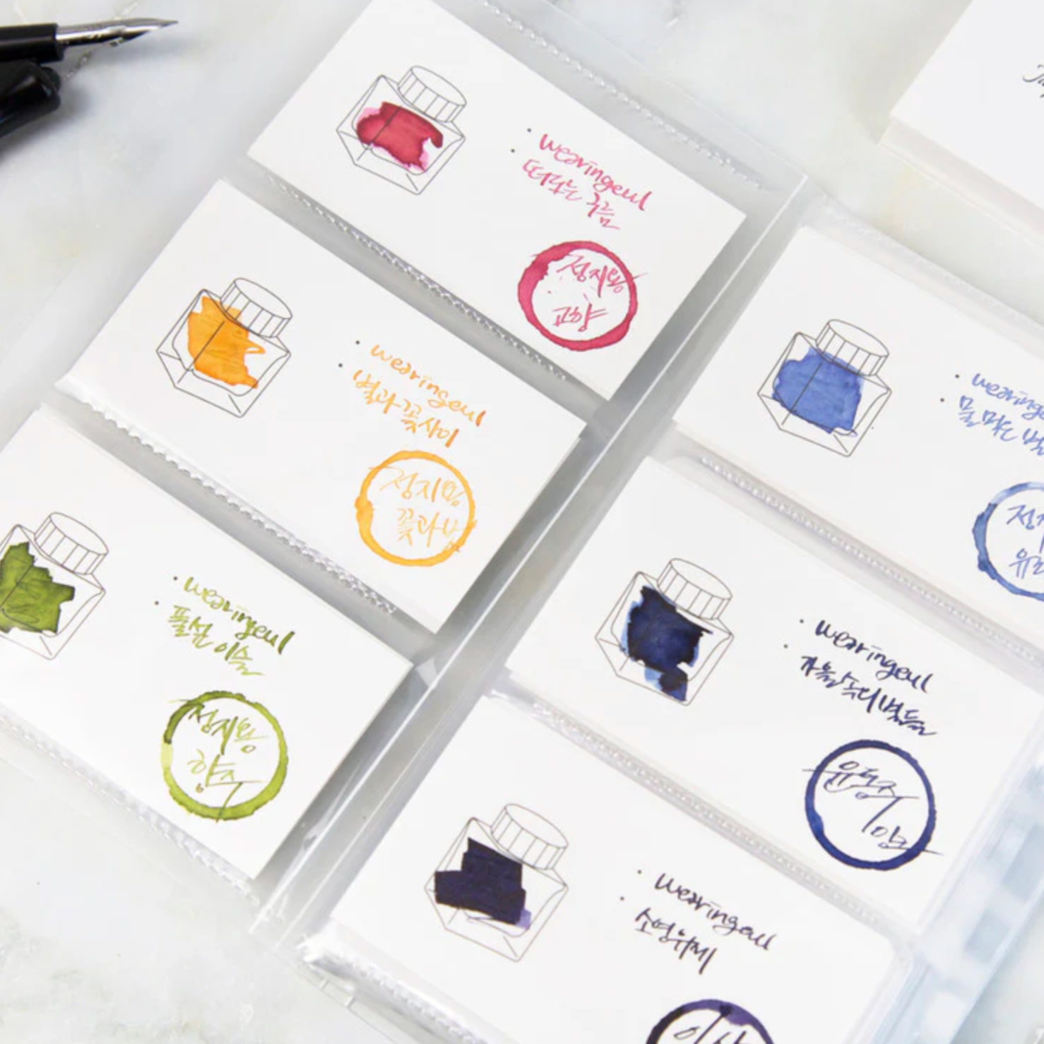 Wearingeul - Ink Color Chart Card - Horizontal