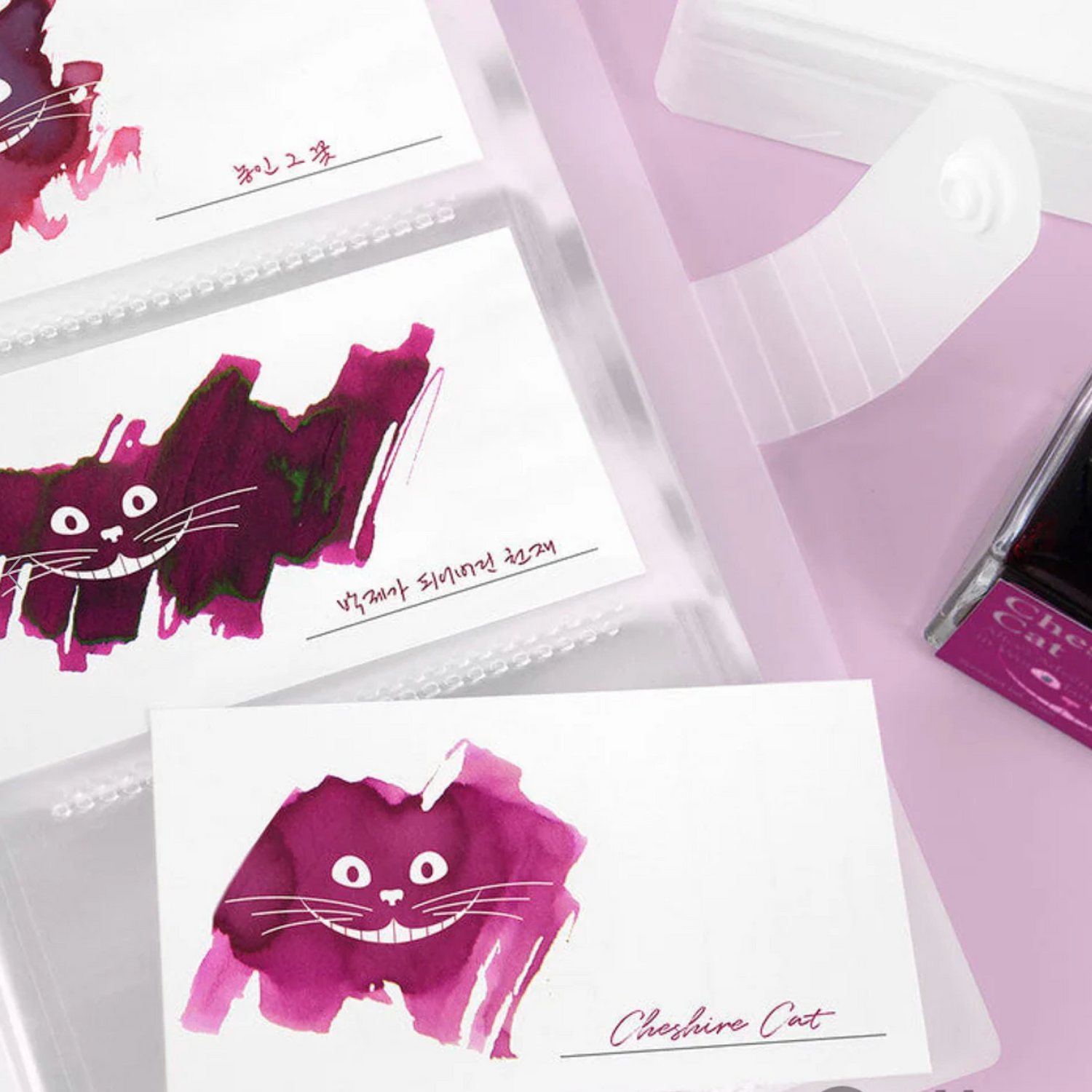 Wearingeul - Ink Color Chart Card - Smile Cat