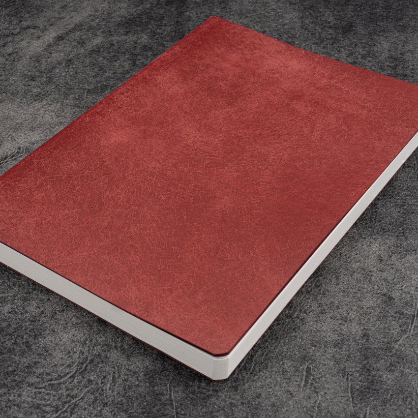 Galen Leather - Notebook Tomoe River Paper A5 - Carmine Red