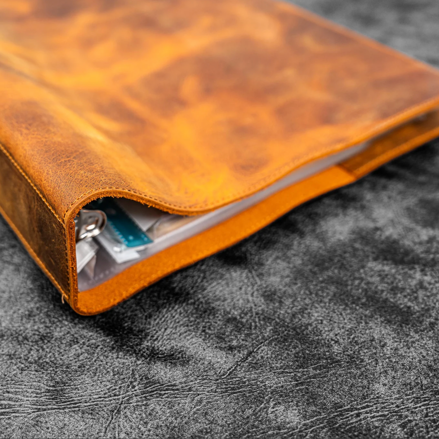 Galen Leather - Leather 3 Ring Binder