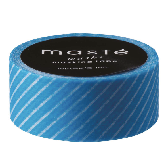 MASTE - Masking Tape - Neon Blue Stripe