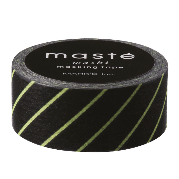 MASTE - Masking Tape - Black Stripe