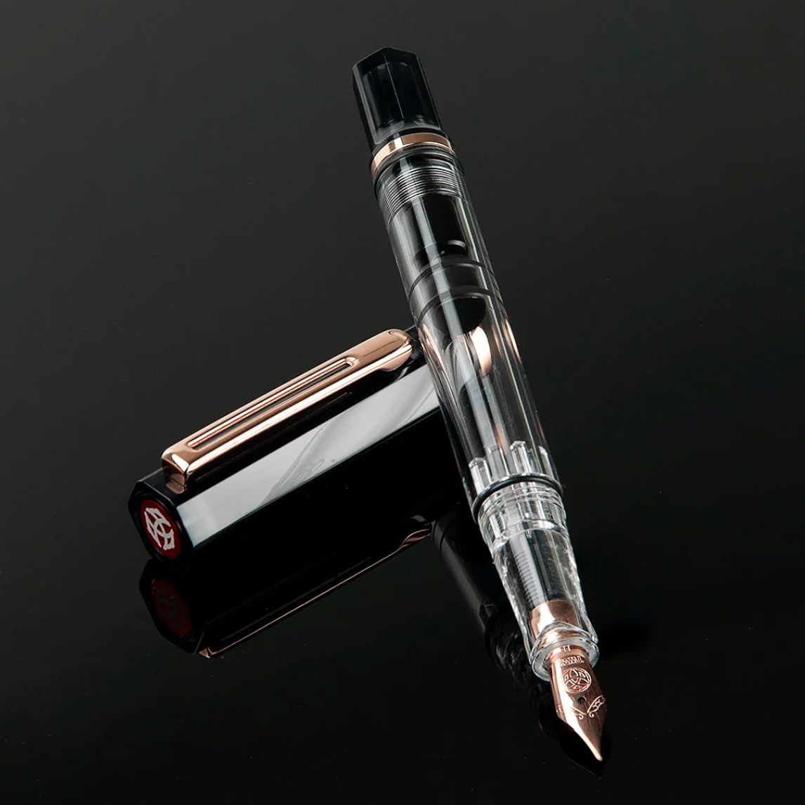 TWSBI - ECO Smoke with Rose Gold Fountain Pen - M/F