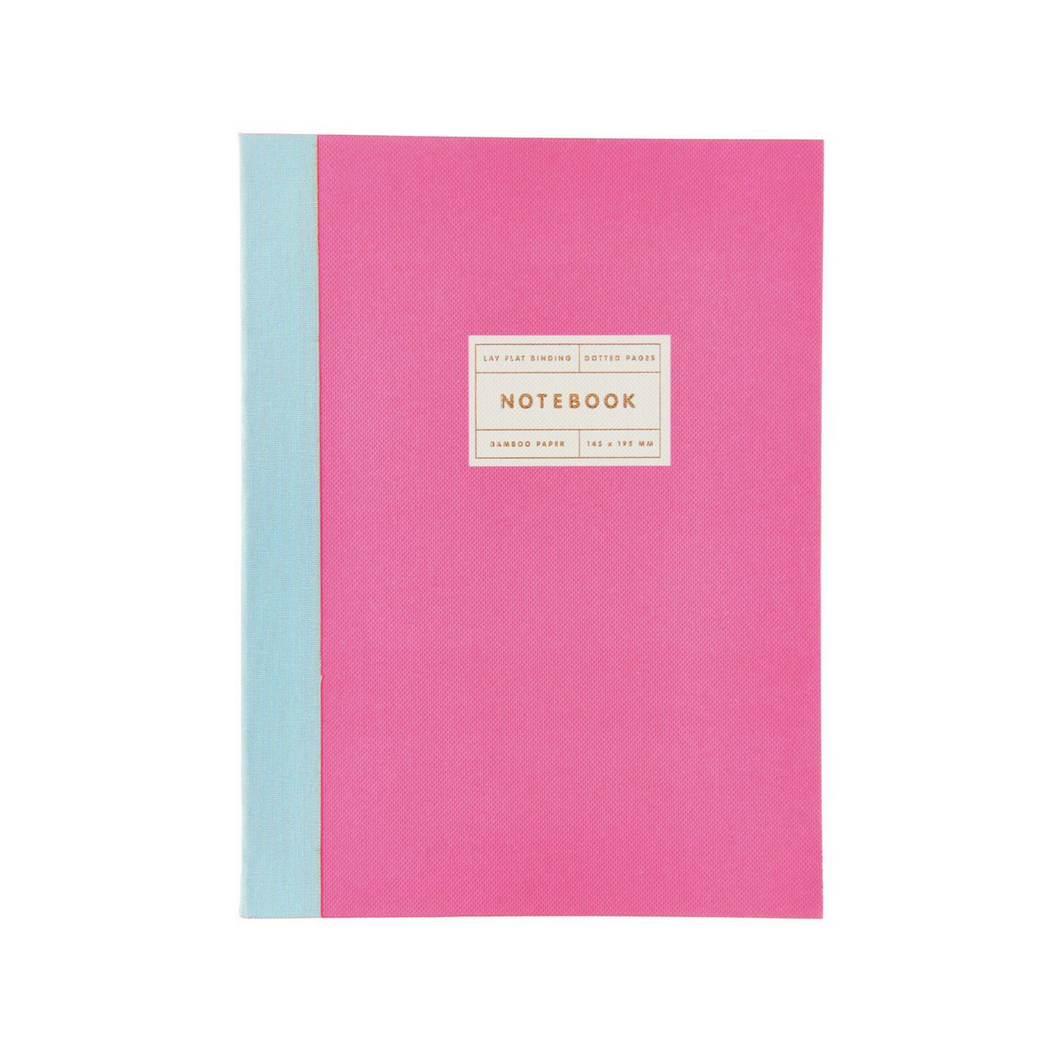 Rico - Paper Poetry - Notizbuch S Goldrand - neonpink