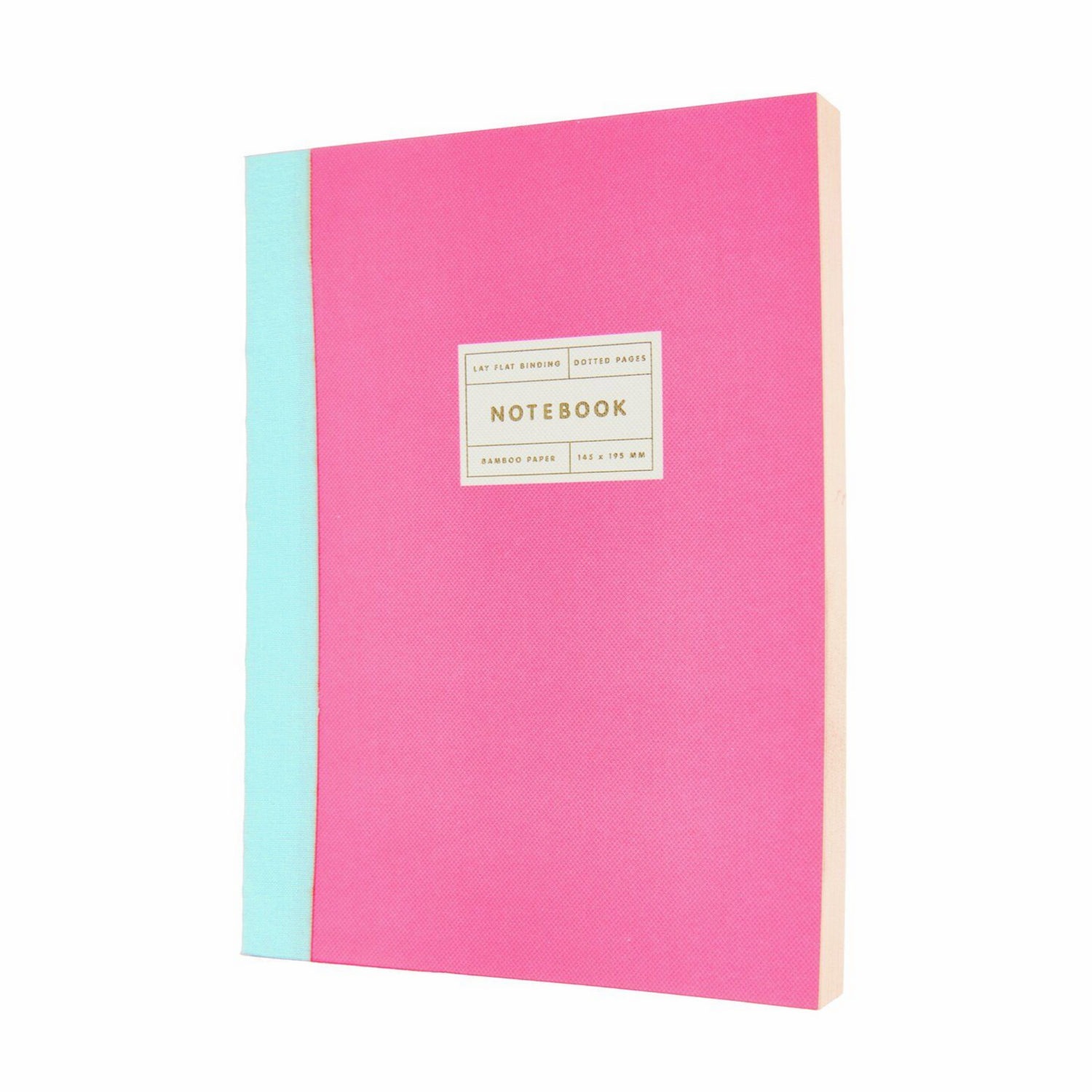 Rico - Paper Poetry - Notizbuch S Goldrand - neonpink