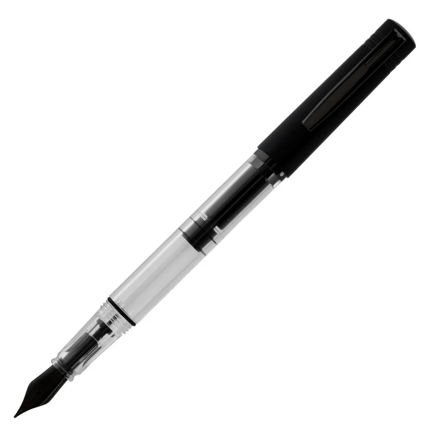 Monteverde USA® - MP1 Sammler-Füllfederhalter mit Lock-It-Kolbentechnologie in Schwarz + 15 ml Tinten-Set