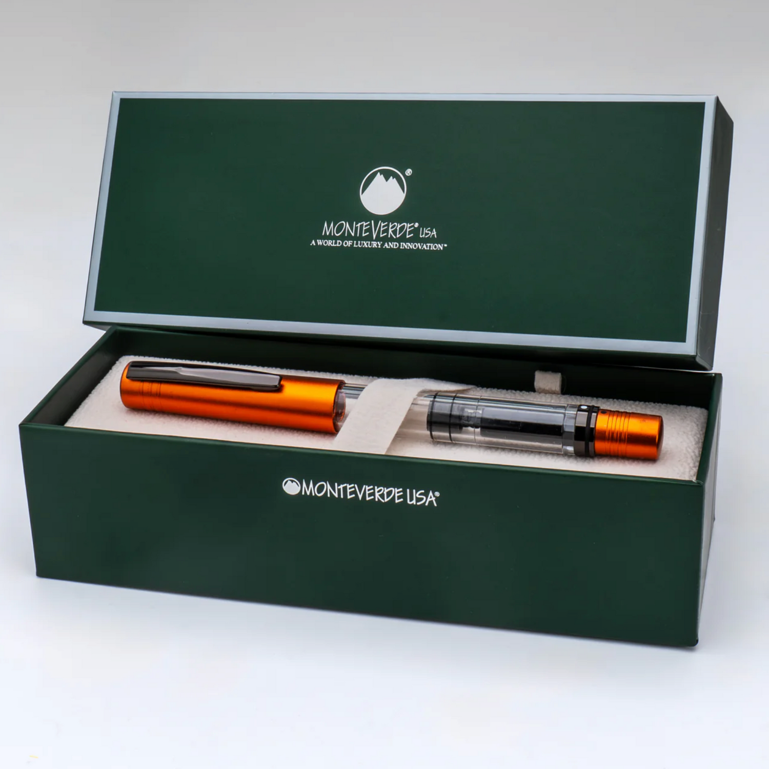 Monteverde USA® - MP1 Sammler-Füllfederhalter mit Lock-It-Kolbentechnologie in Foxy Orange + 15 ml Tinten-Set (Kopie)