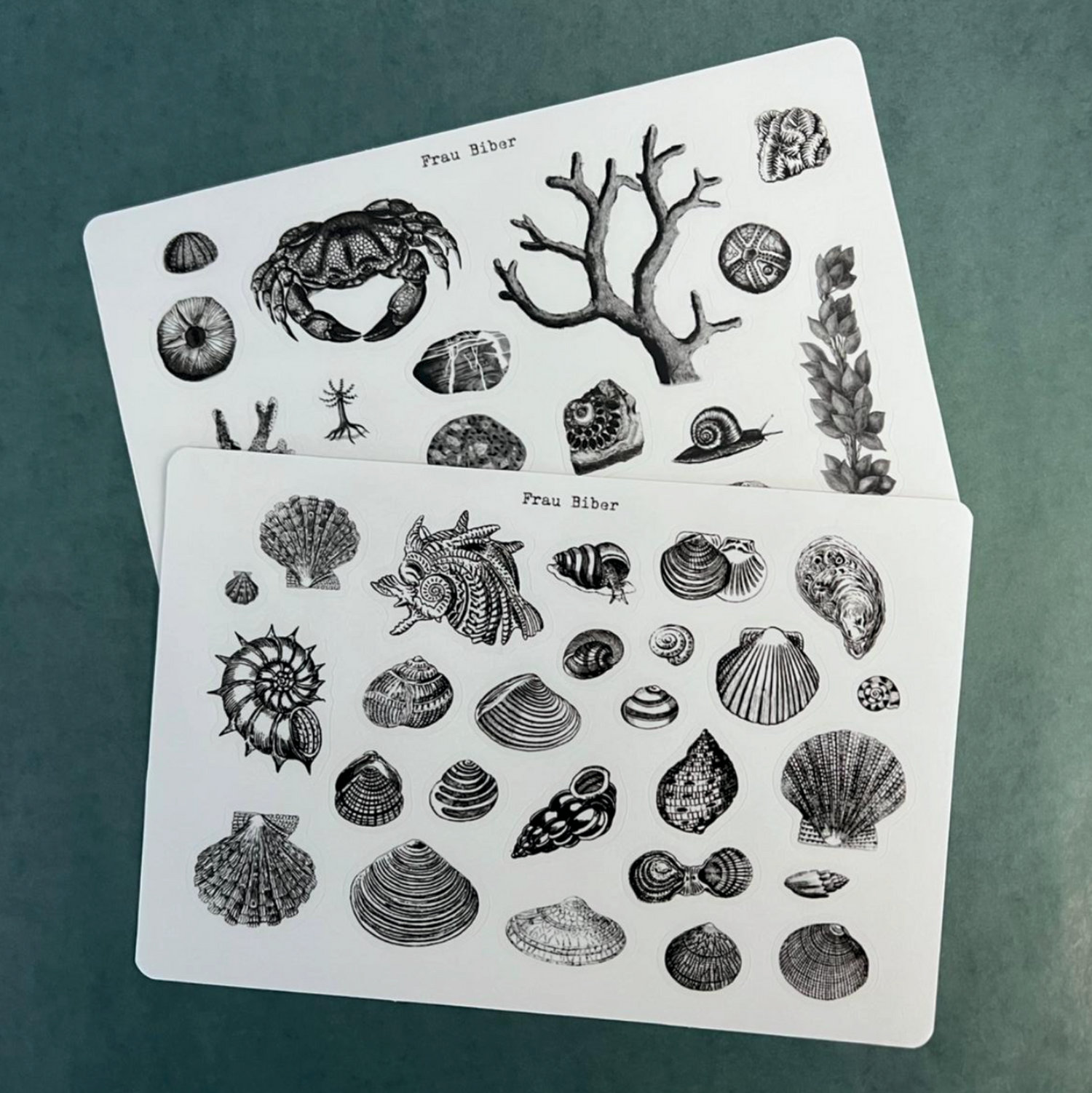 Biber Stickersheet - Strandgut