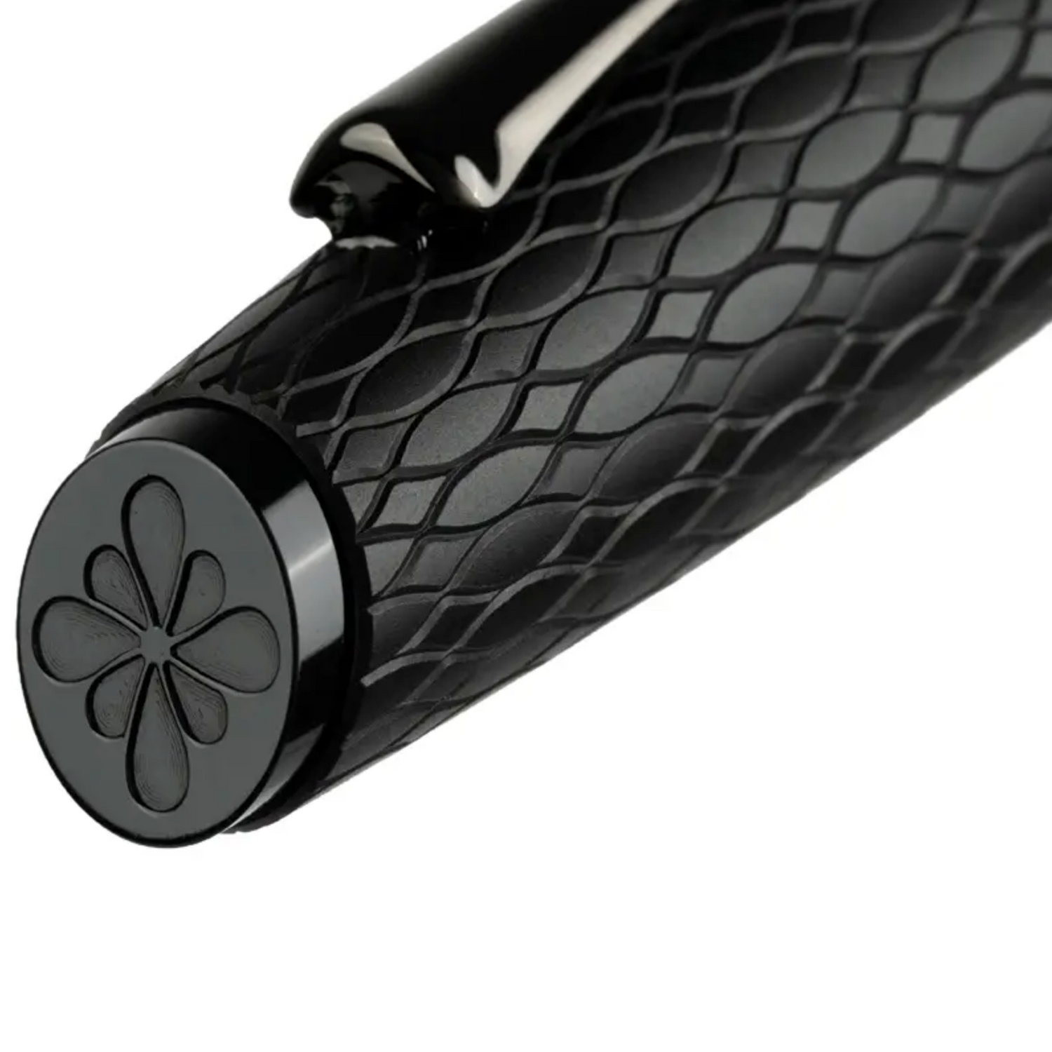 Diplomat - Füllhalter Cobra - schwarz guillochiert - M
