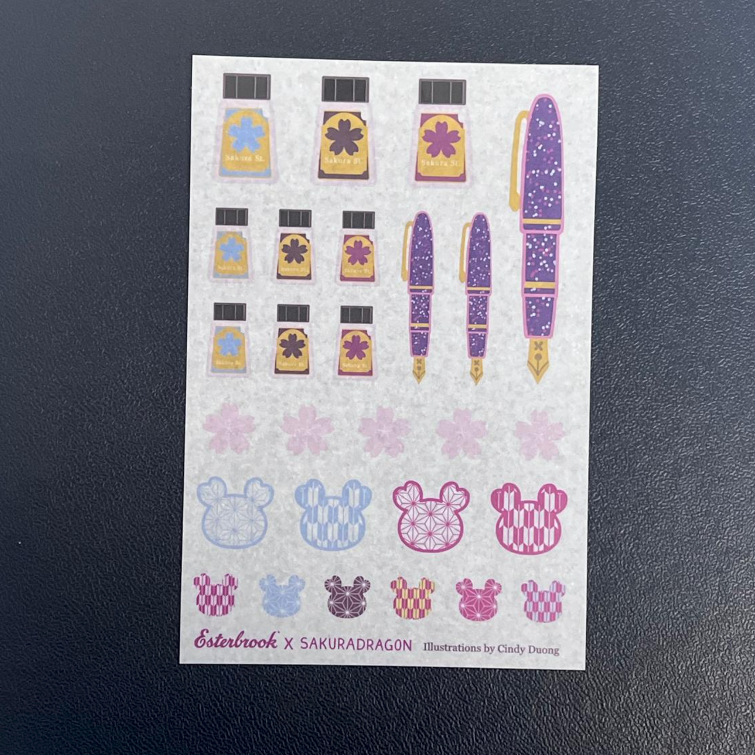 Esterbrook SAKURA STREET - Sticker Sheet