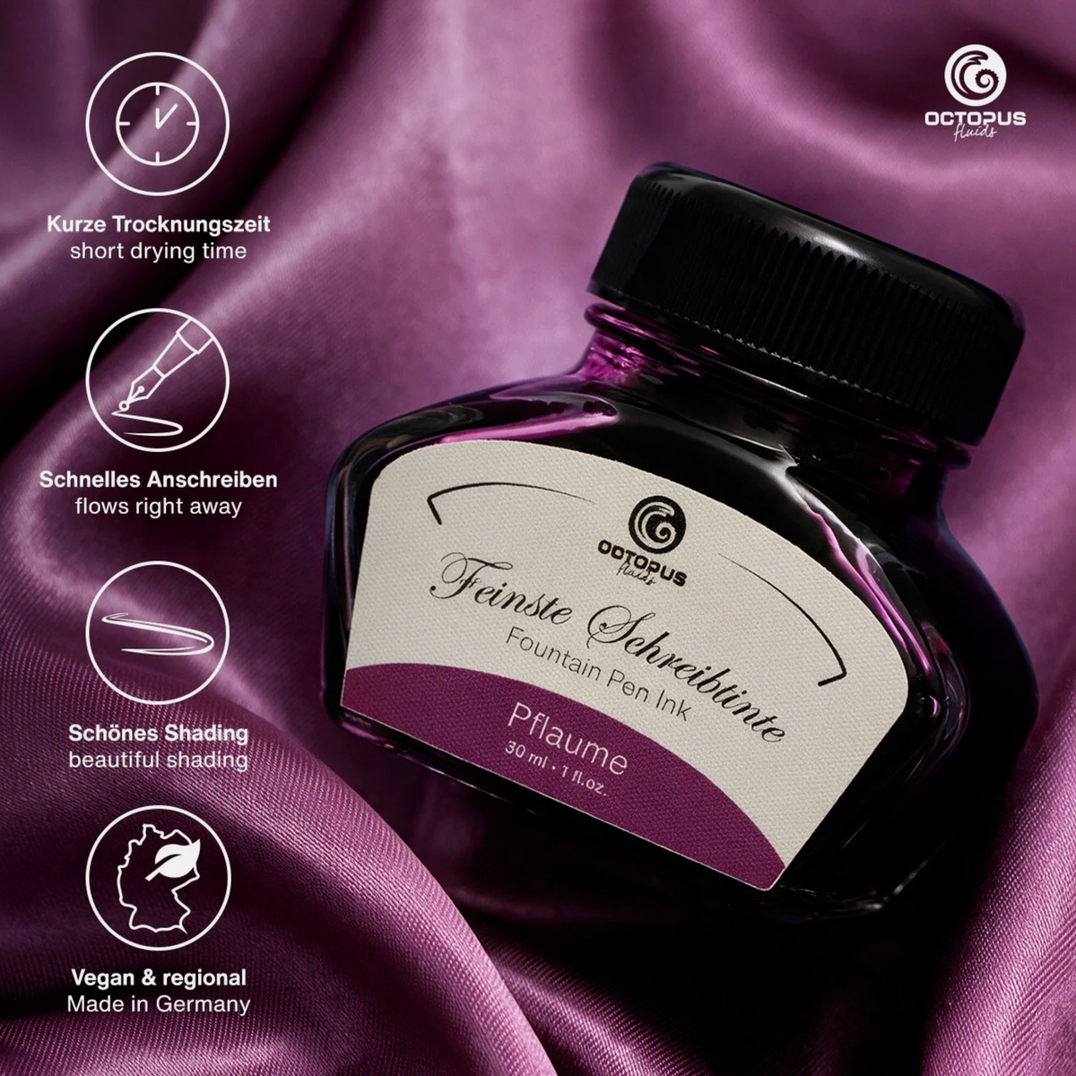 Octopus - Füllertinte Pflaume - 30 ml