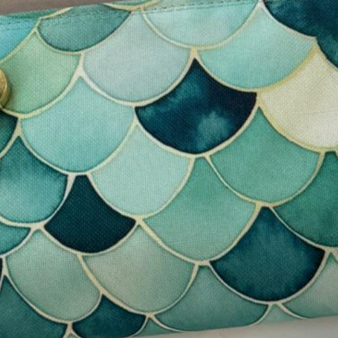 PenNini - Exclusive Pancases - Mermaid, Geometric blue und Aquarell rose