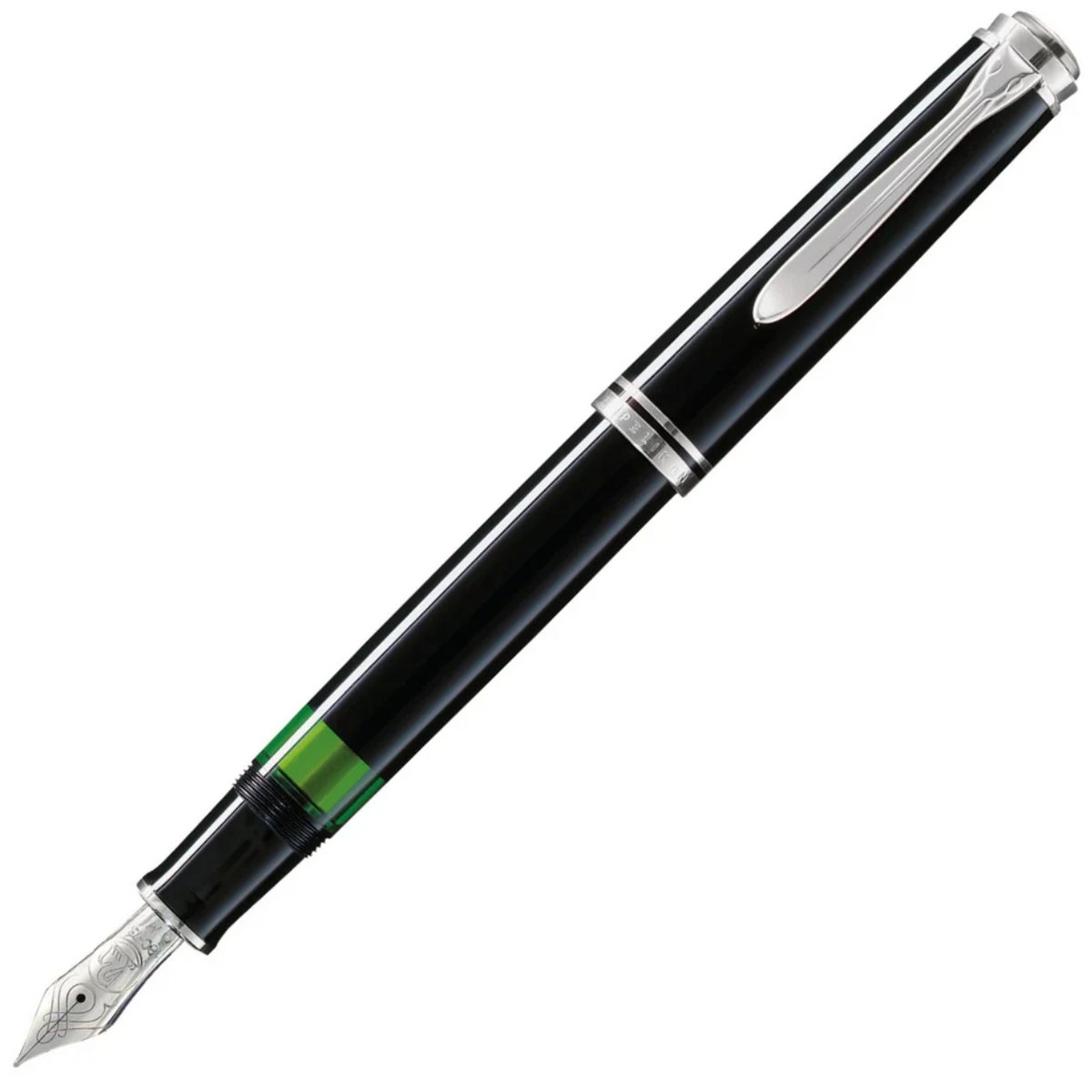 Pelikan - Souverän M405 Füllfederhalter - Schwarz/ Silber