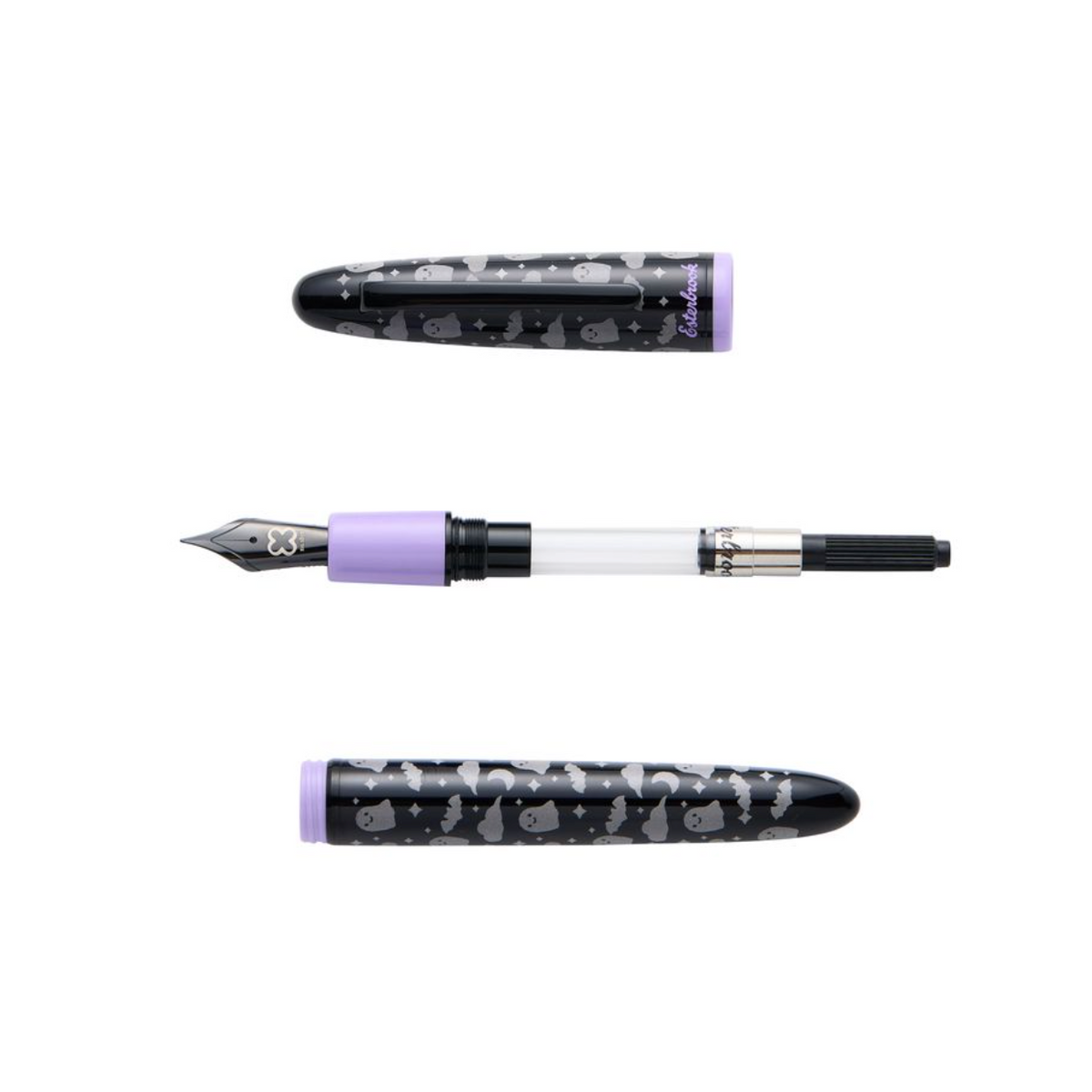 Esterbrook Sweetly Haunted - Estie Black Halloween Pastel with Bat - F/M