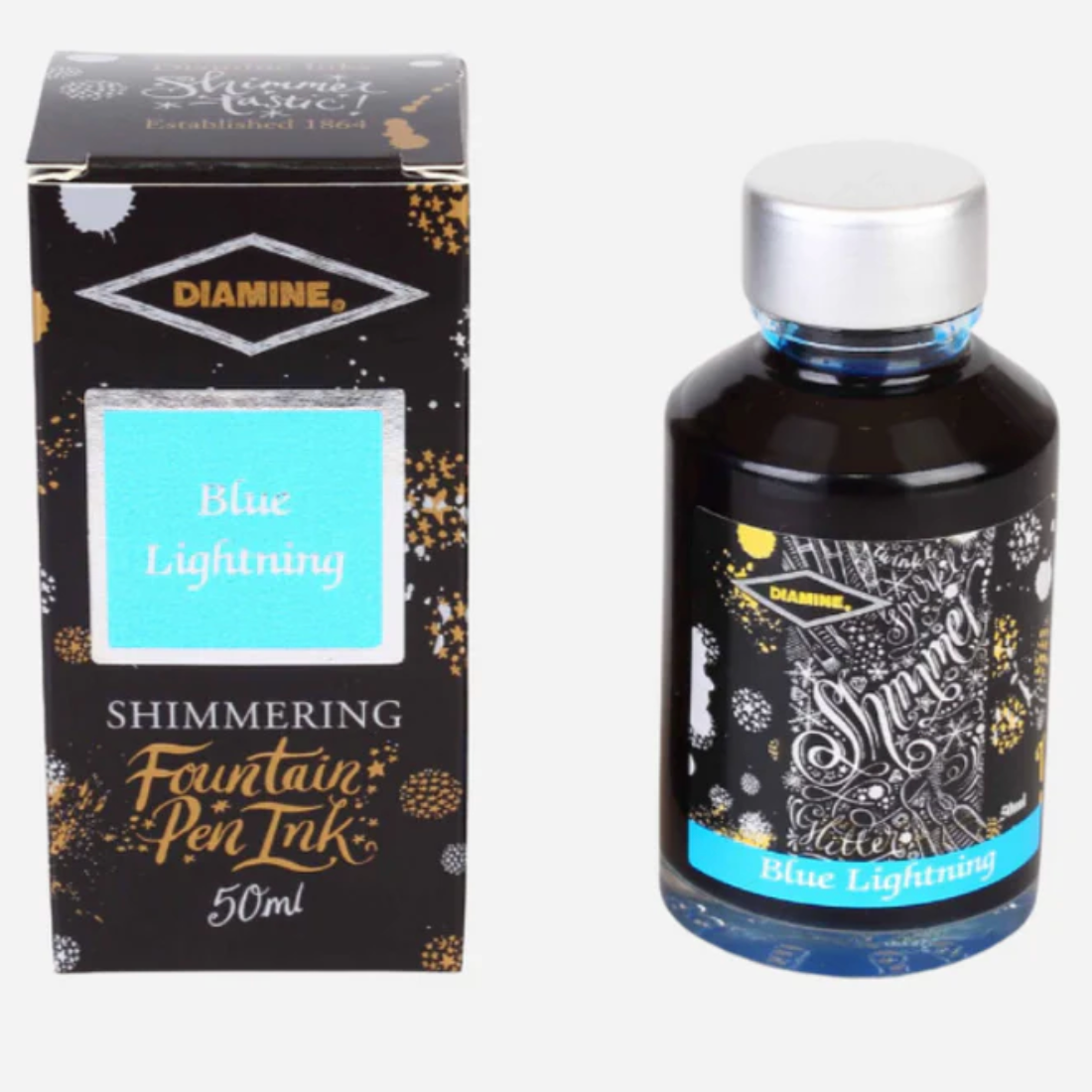 Diamine Blue Lightning - 50 ml - Shimmering
