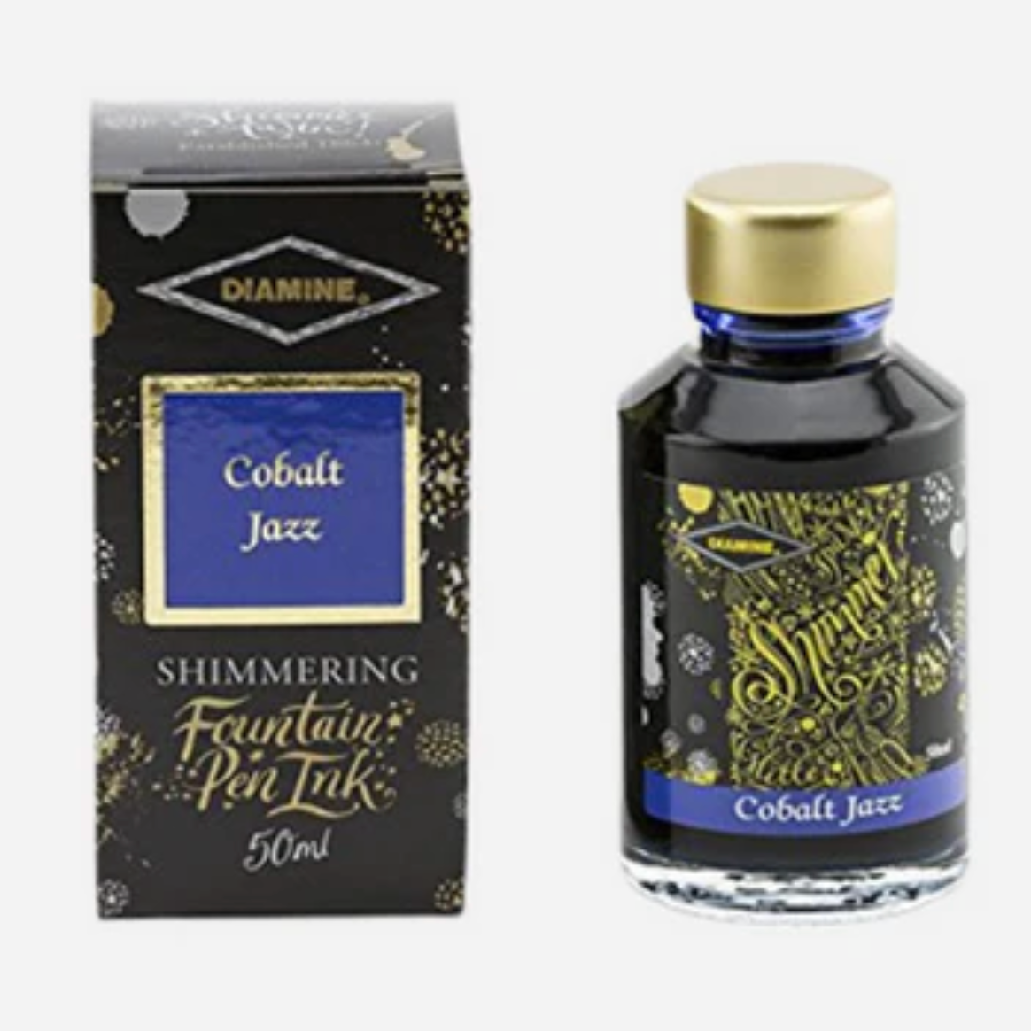Diamine Cobalt Jazz - 50 ml - Shimmering