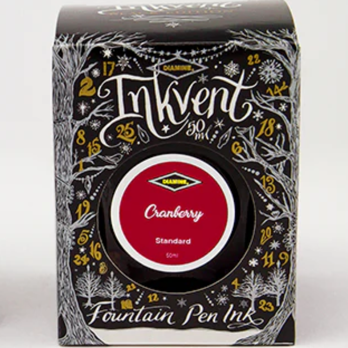 Diamine BLACK Inkvender - Cranberry - 50 ml - Standard