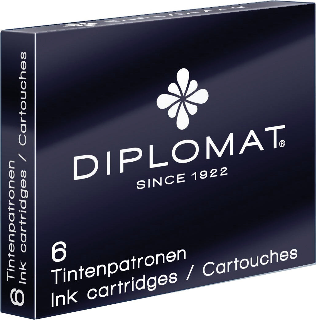 Diplomat - Schwarz - 6er Tintenpatronen