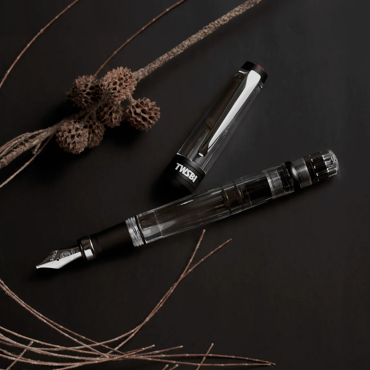 TWSBI - Diamond 580 AL R Fountain Pen Black - EF/F/M/B/1.1