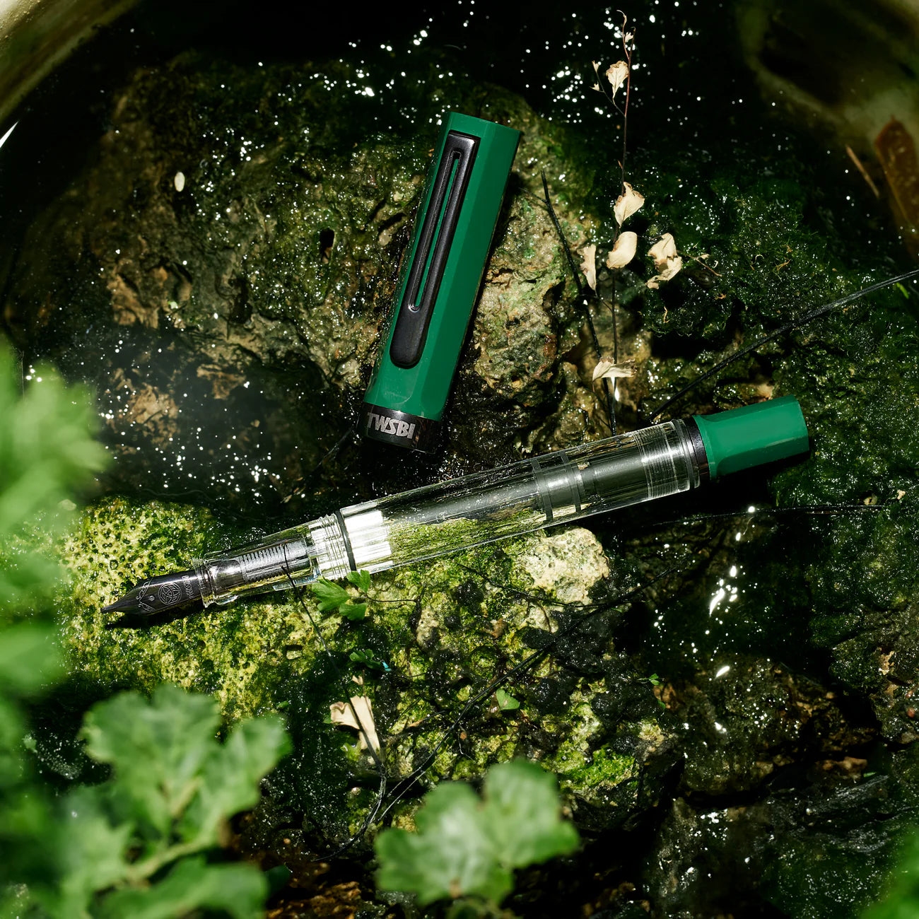 TWSBI - ECO Irish Green with Onyx Fountain Pen - M/F