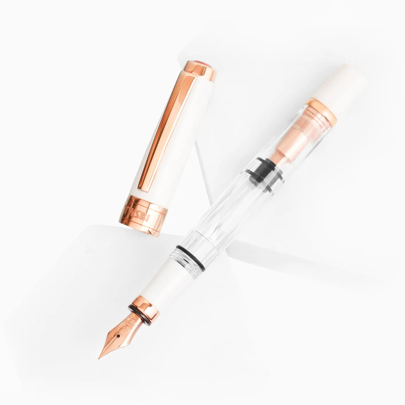TWSBI - Diamond 580 Rosegold II Fountain Pen White - M