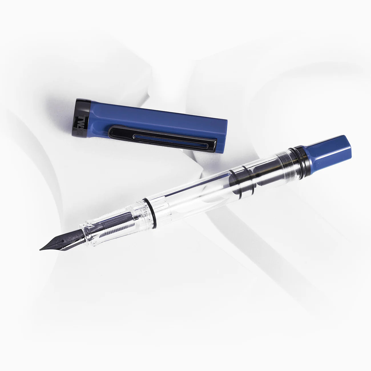 TWSBI - ECO Slate Blue with Onyx Fountain Pen - M/F